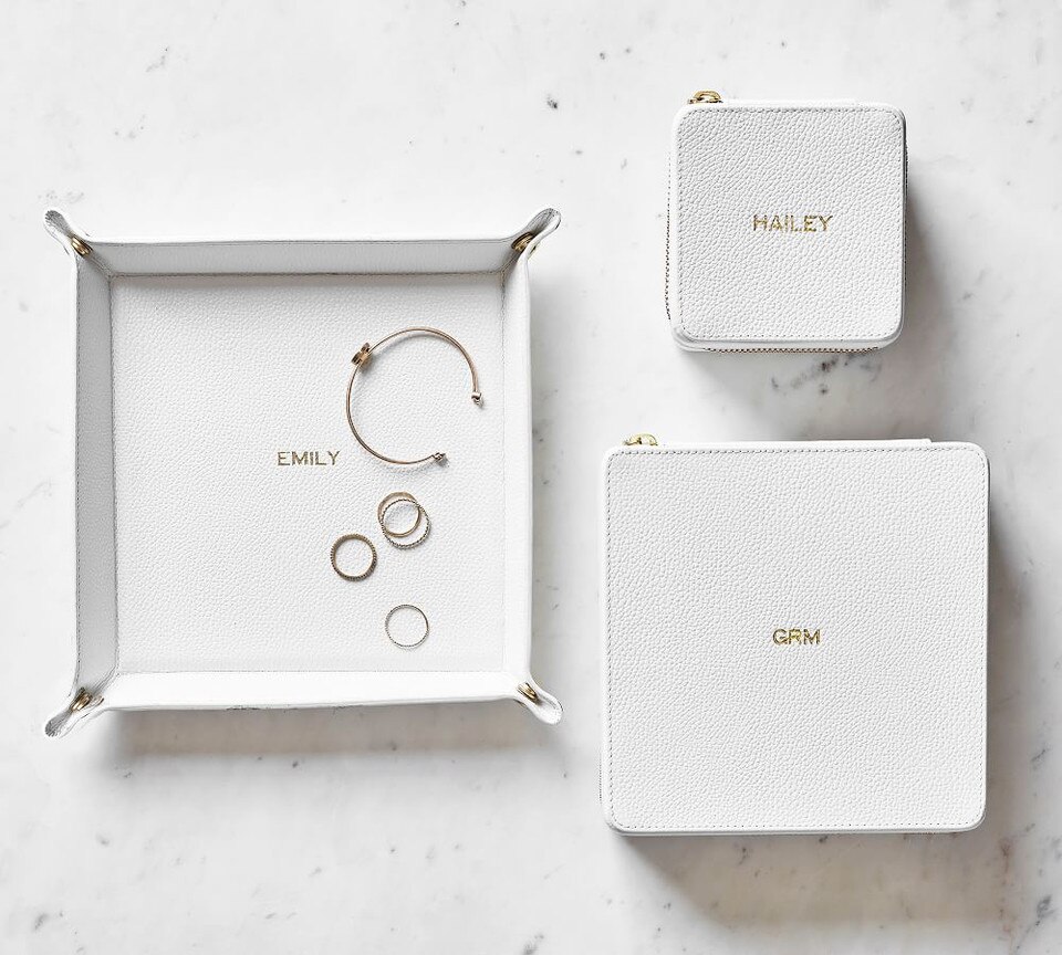 Quinn Leather Jewellery Storage Collection Pottery Barn Australia